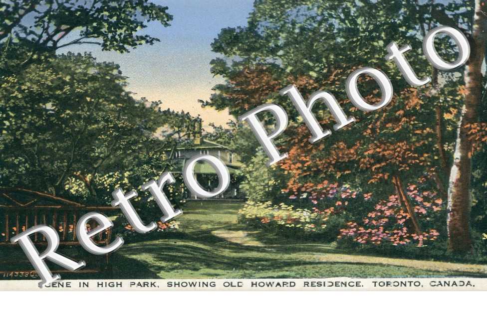 Scene in a High Park, showing old howard residence