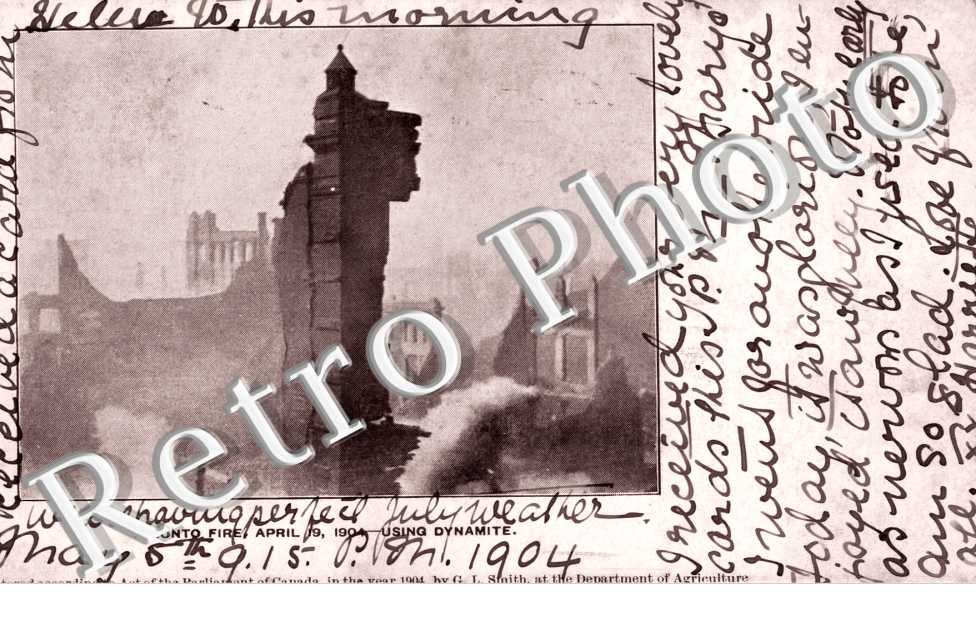 Fire April 1904  Using Dynamite 