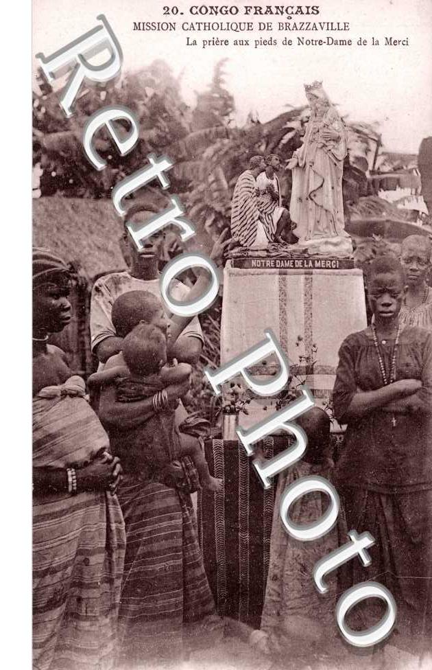 Mission Catholique de Brazzaville, la Priere aux pieds de Notre-Dame de la Merci