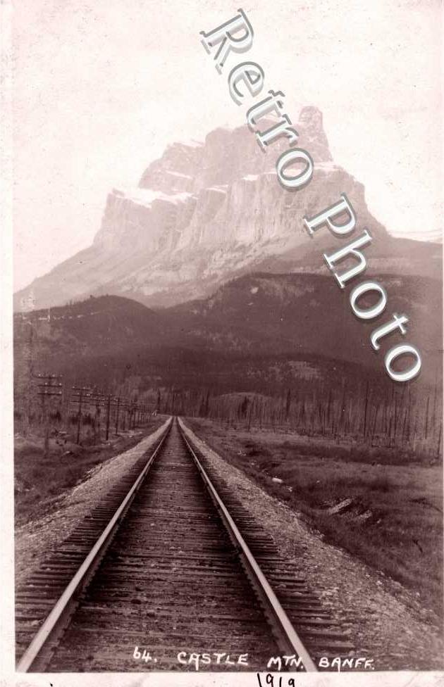 Castle Mtn Banff Along line of Canadian pacific railway 1909