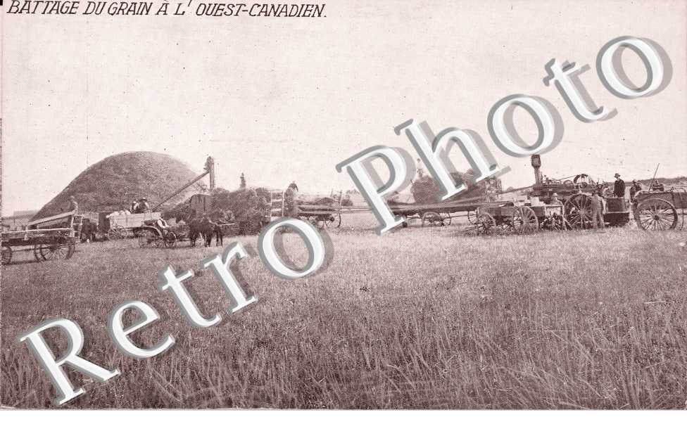 Battage du grain a l&#039;ouest canadien