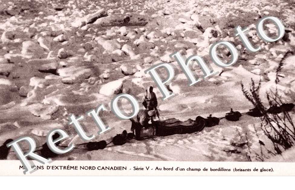 Missions d'extreme nord canadien, bord d'un champ de bordillons