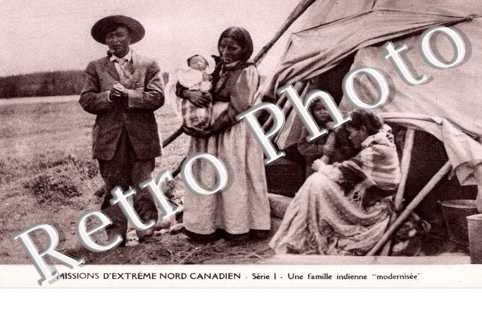 Missions esquimaudes, une famille indienne modernisee