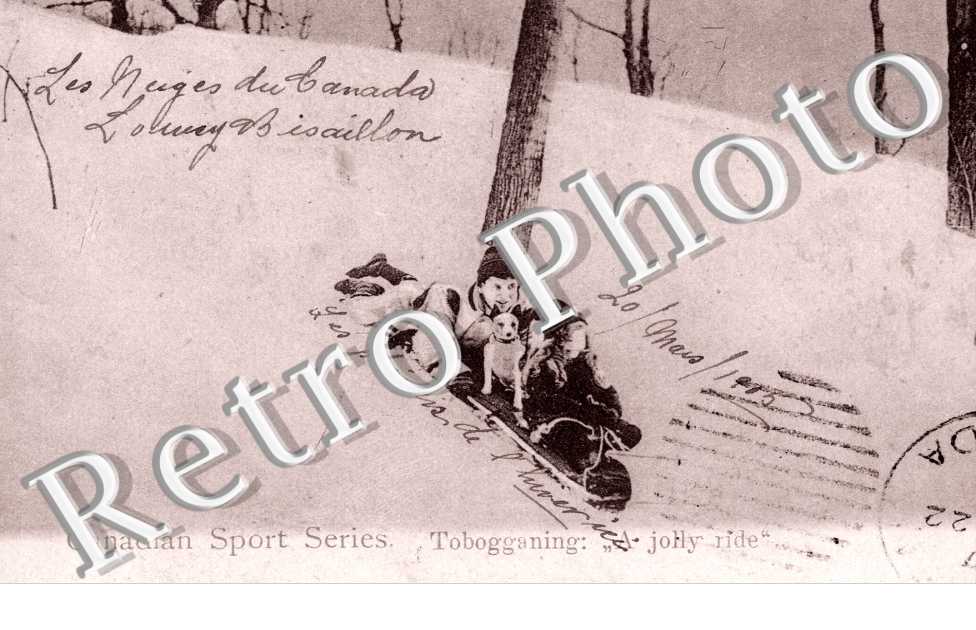 Canadian Sport Series Tobogganing  A jolly ride