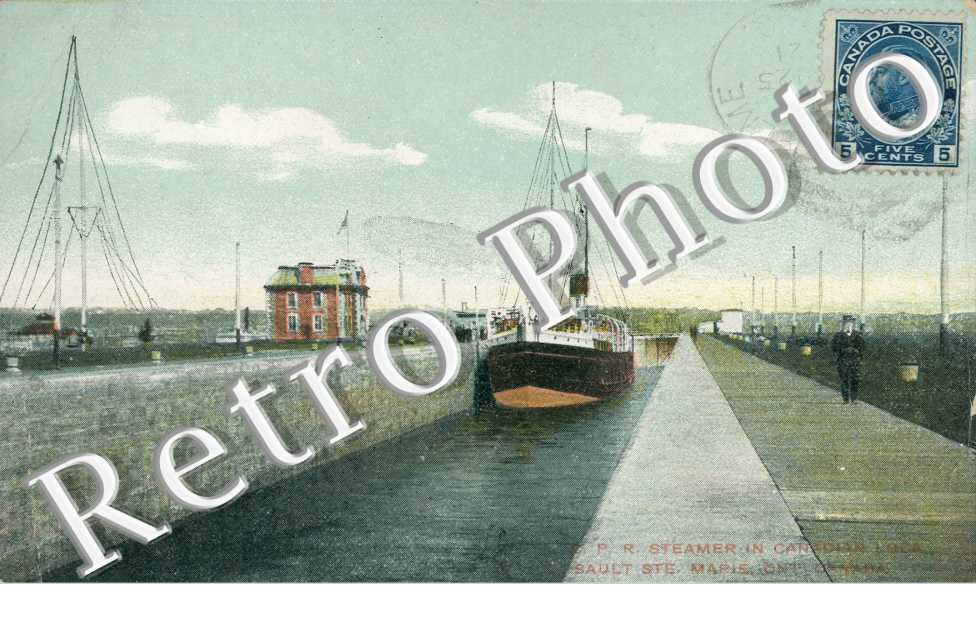 Steamer in Canadian Lock