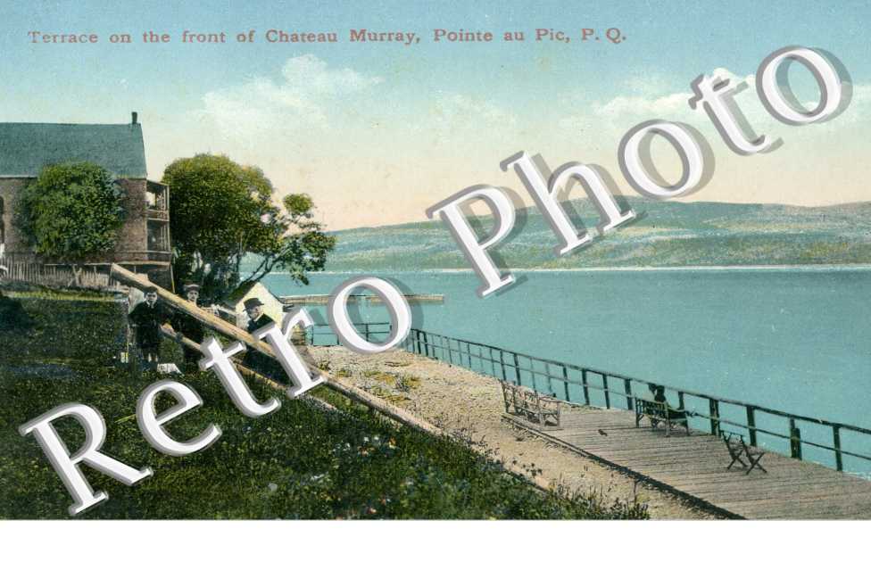 Terrace on the front of Chateau Murray