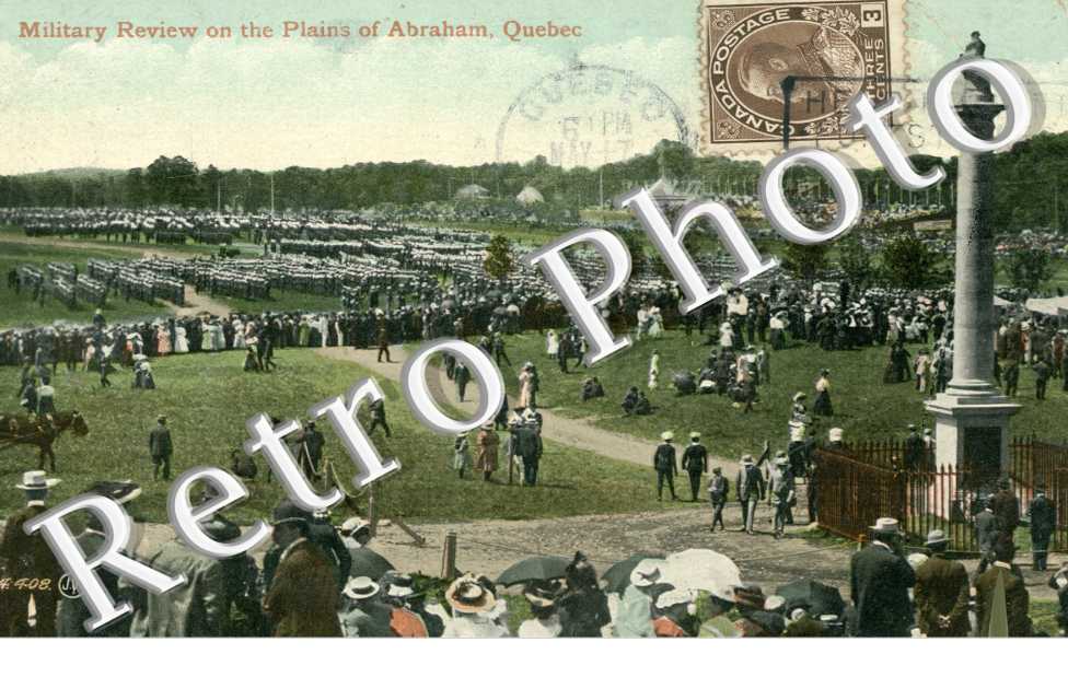 Military review on the Plains of Abraham