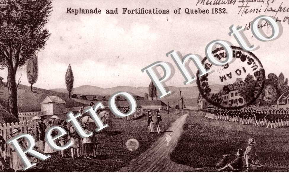 Esplanade and Fortifications of Quebec 1832