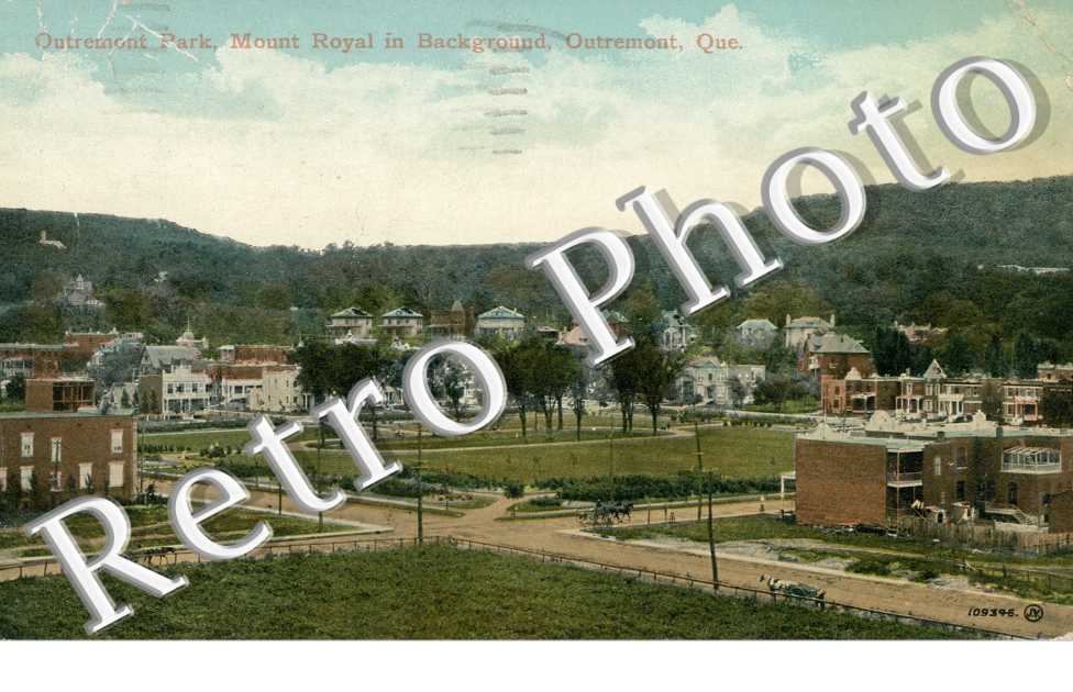 Outremont Park, Mount Royal in Background