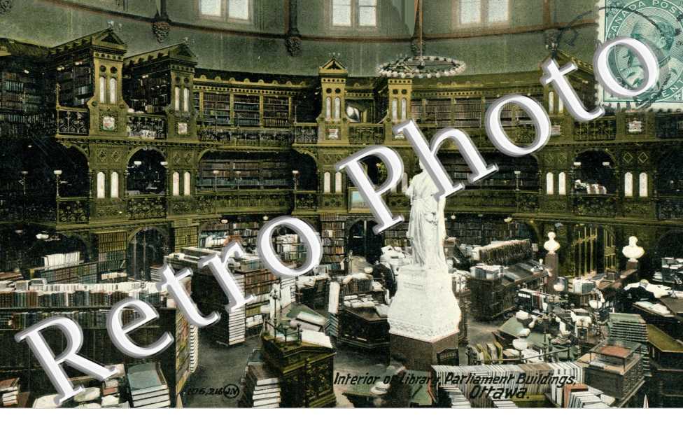 Interior of library Parliament Buildings