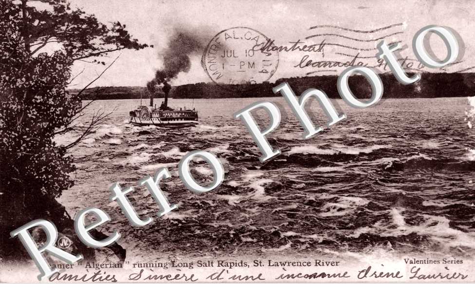 Steamer "Algerian" running Long Salt Rapids