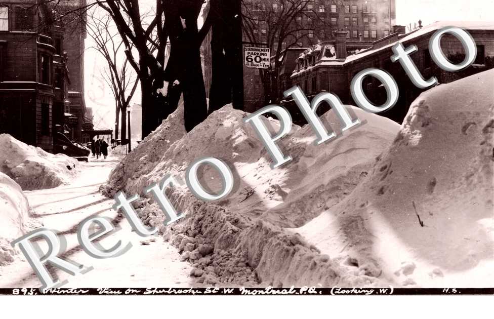 winter Sherbrooke street