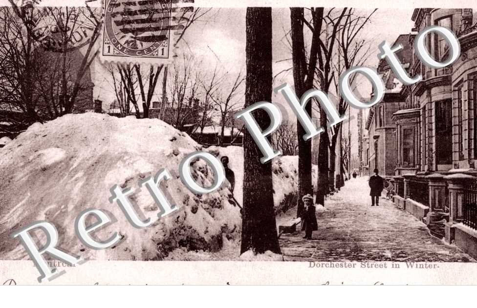 Dorchester Street in winter