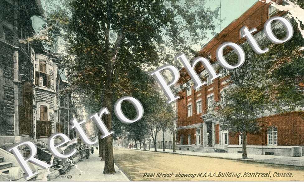 Peel street showing M.A.A.A building