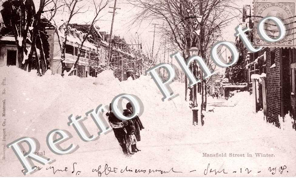 Mansfield street in Winter
