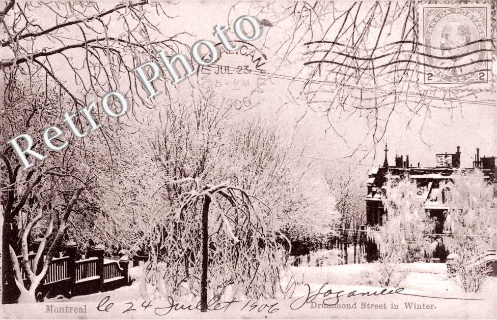 Drummond street in Winter