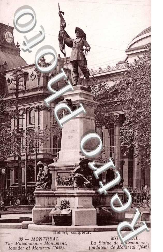 La statue de Maisonneuve