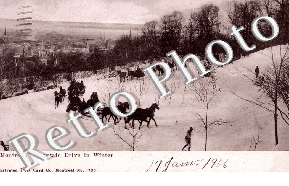 mountain drive in winter