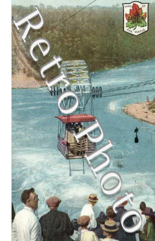 aero cable car crossing the whirlpool rapids