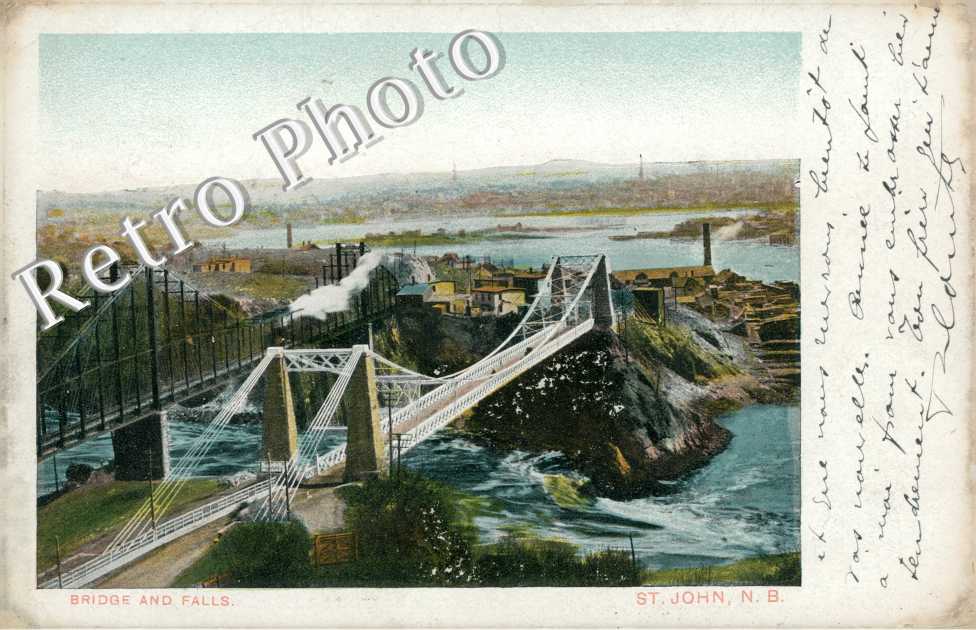 bridge and falls