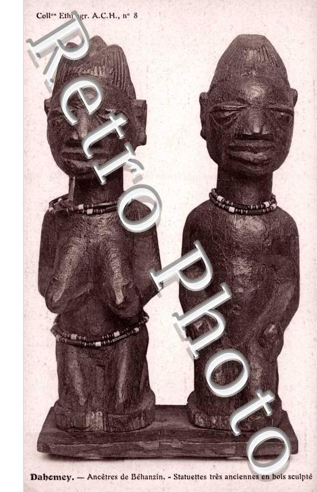 Ancetres de Behanzin, Statuettes tres anciennes en bois sculpte