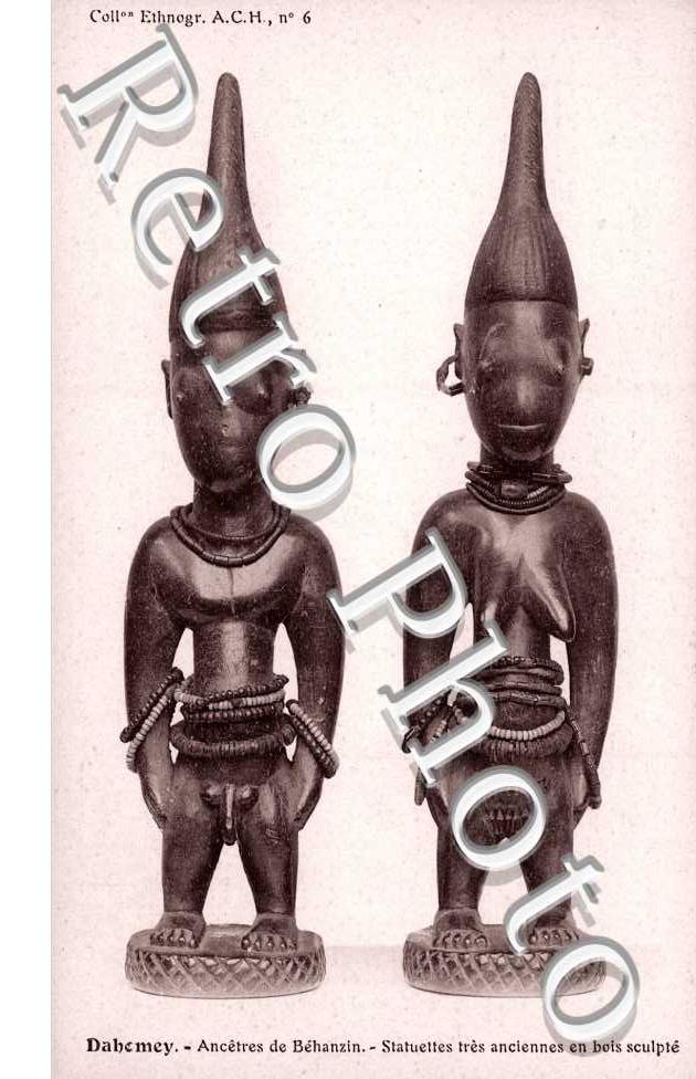 Ancetres de Behanzin, Statuettes tres anciennes en bois sculpte