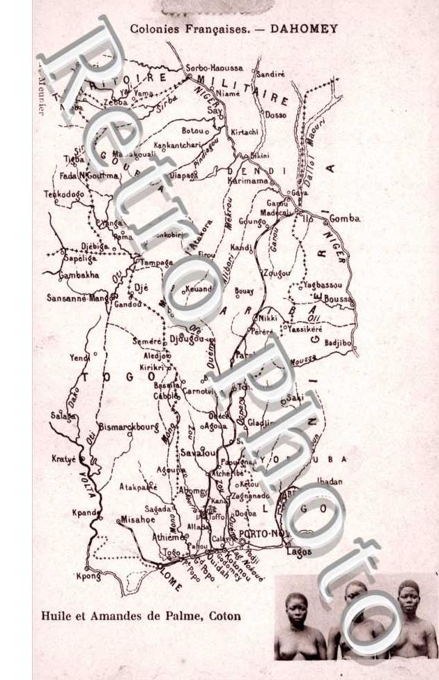 Huile et Amandes de Palme, Carte geographique
