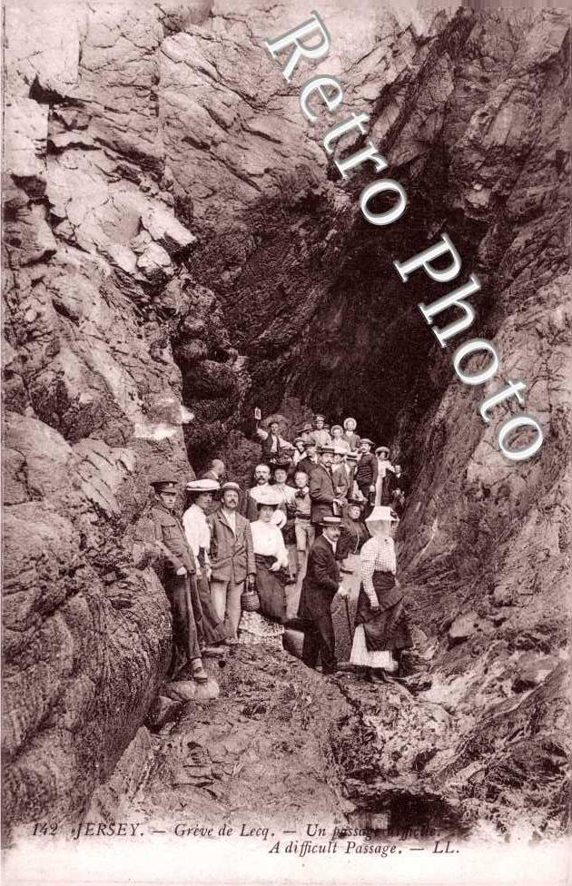 Greve de Lecq, un passage difficile