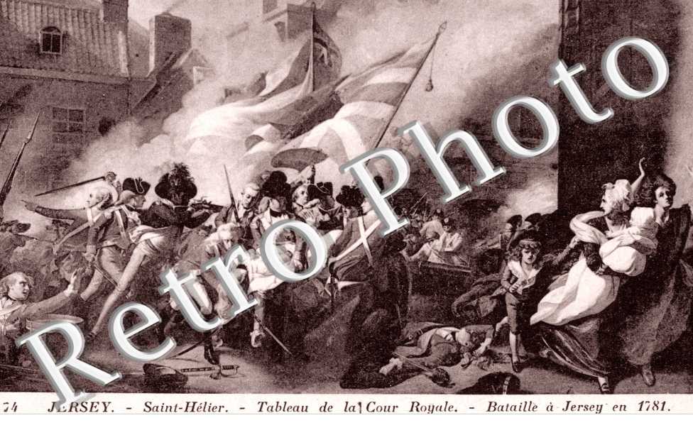 Tableau de la Cour Royale, Bataille a Jersey en 1781