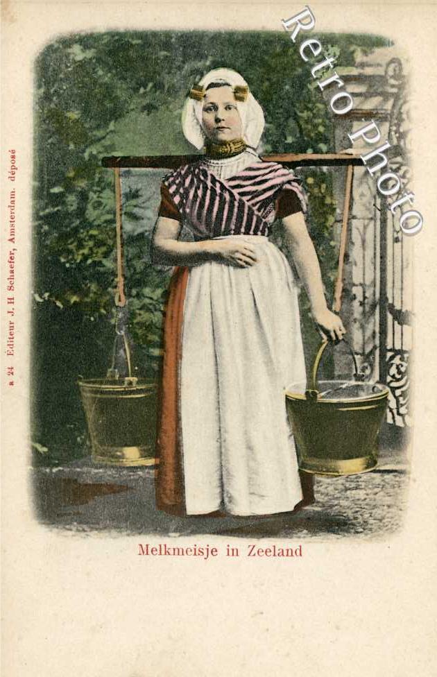 Melkmeisje in Zeeland