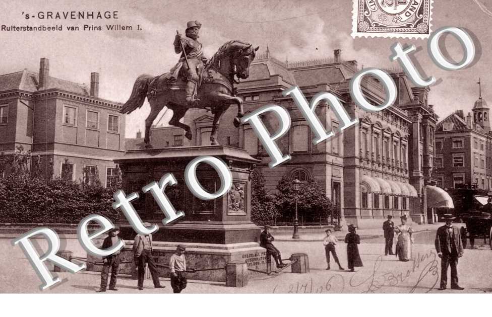 Ruiterstandbeeld van Prins Willem. Statue du prince William