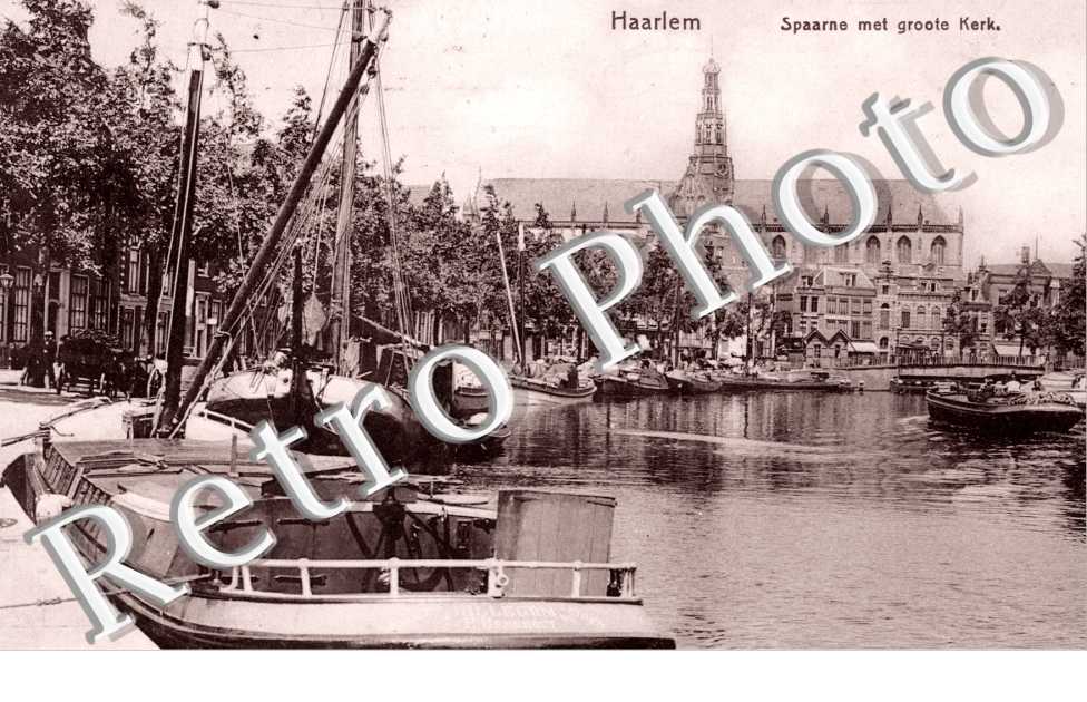 Spaarne met groote Kerk