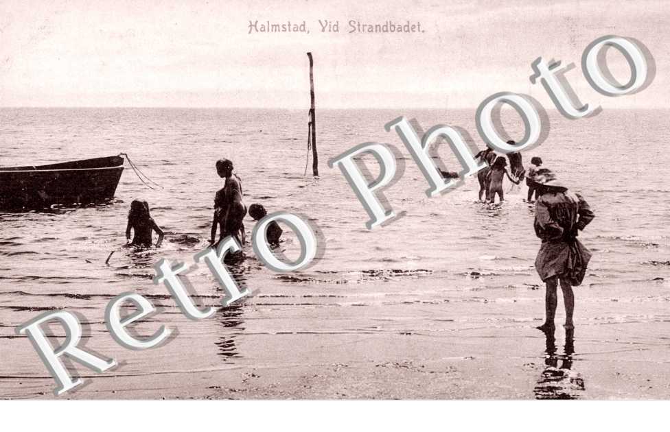 Vid Strandbadet.