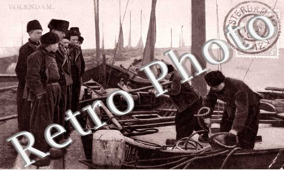 Marins a l&#039;oeuvre sur leur bateau
