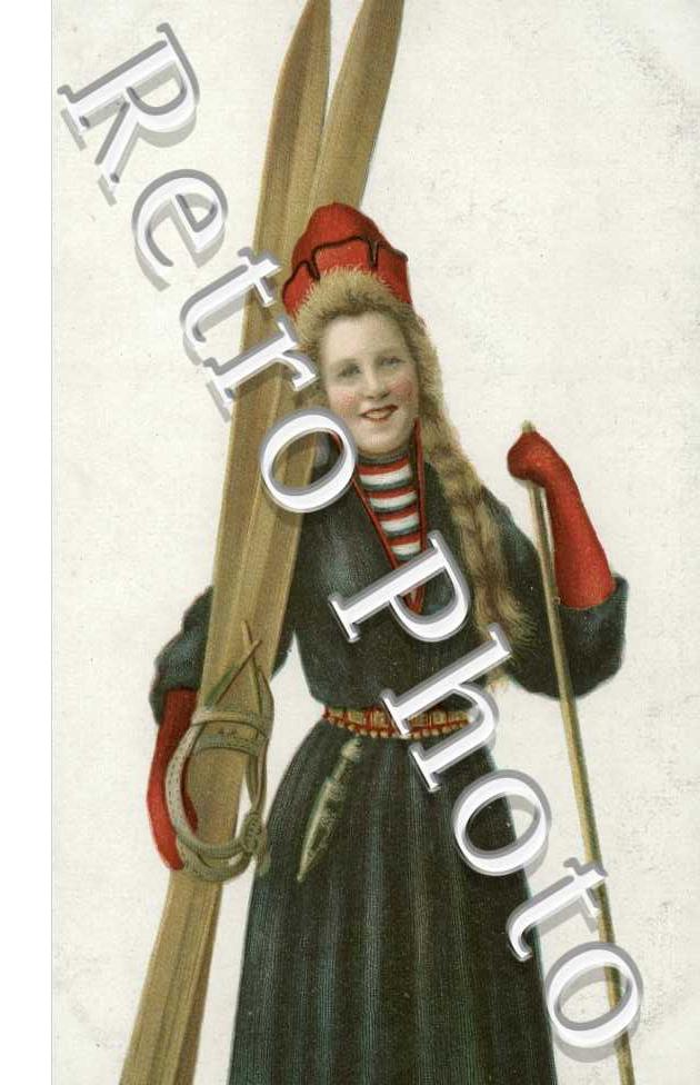 Une jeune skieuse