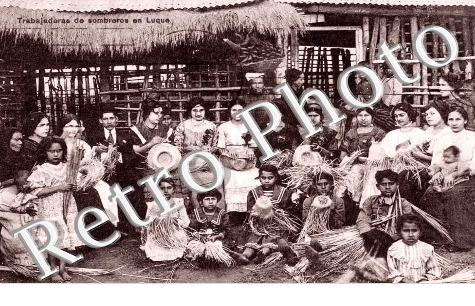 Trabajadoras de sombreros en Luque