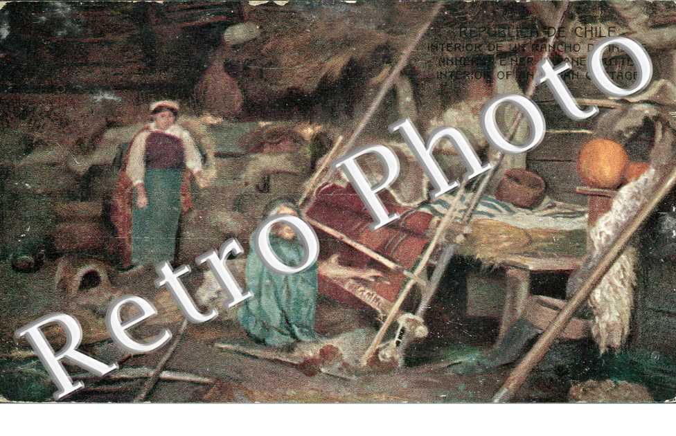 Interior de un Rancho de Indios