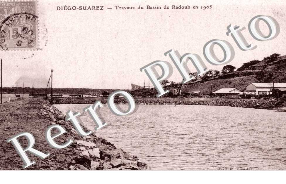 Travaux du Bassin de Radoub en 1905