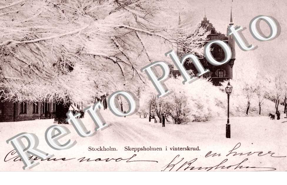 Skeppsholmen i vinterskrud