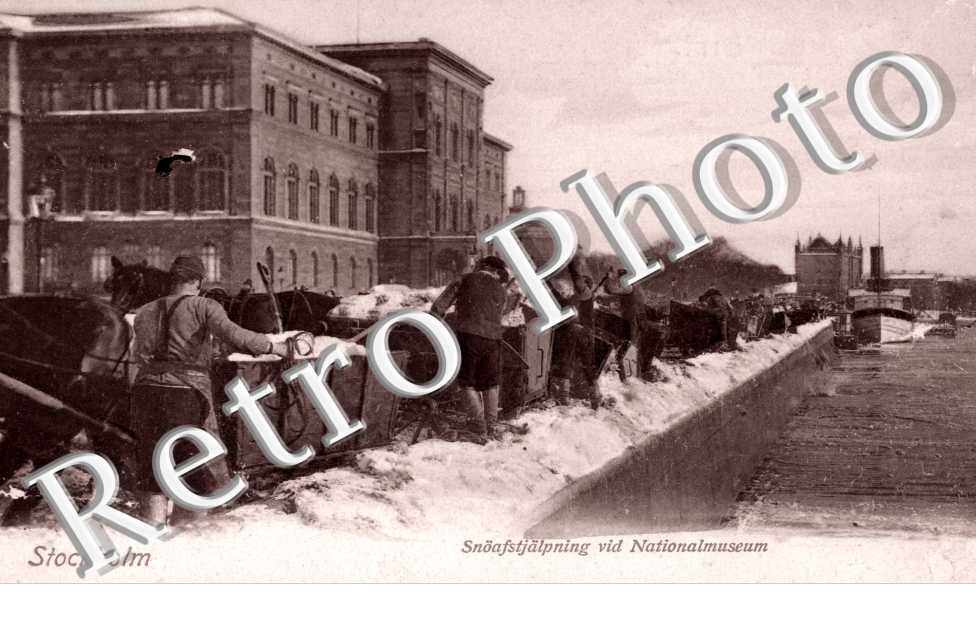 Snoafstjalpning vid NionalMuseum