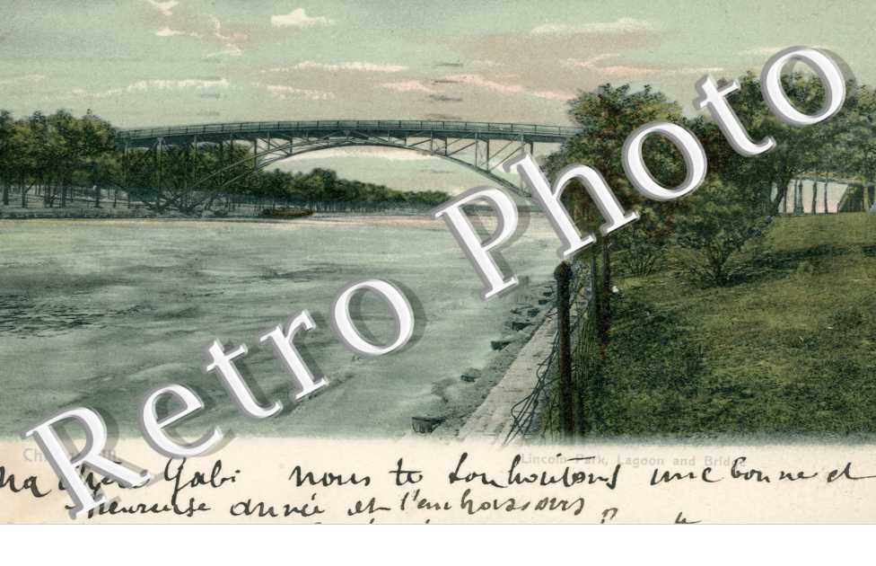 Lincoln Park, Lagoon and Bridge