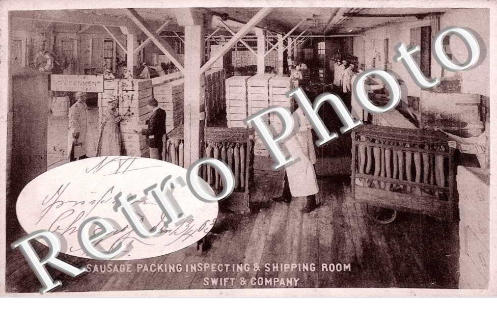 Sausage packing inspecting and shipping room, Swift and Company