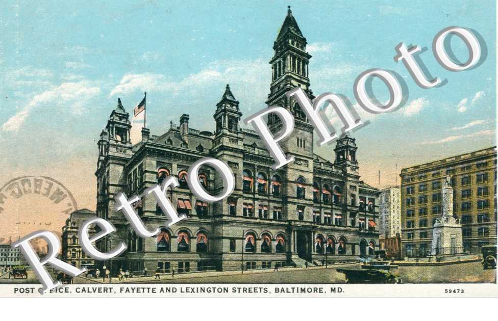 Post Office, calvert, Fayette and Lexington Streets