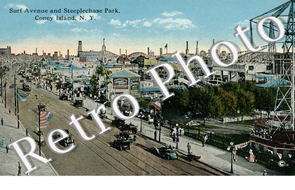 Surf Avenue and Steeplechase Park, Coney Island