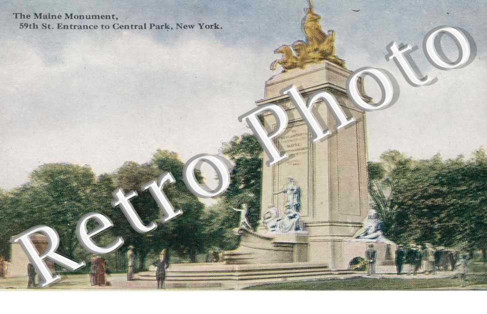 The Maine Monument, Entrance to Central Park