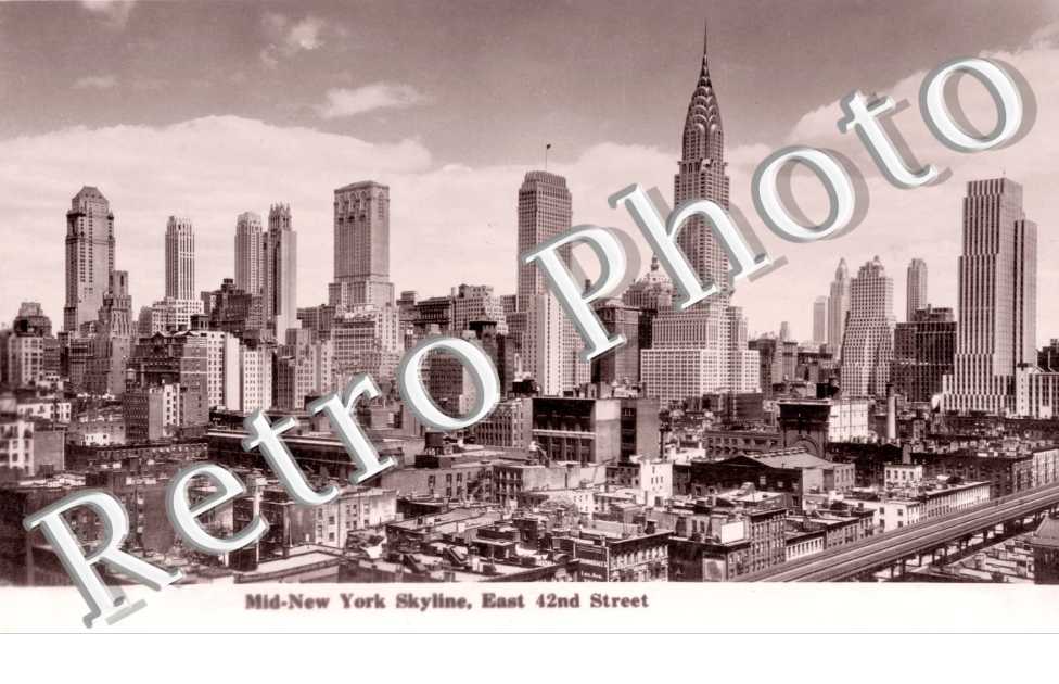 Mid-New York Skyline, East 42nd Street