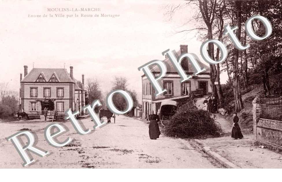 entree de la ville par la route de Mortagne