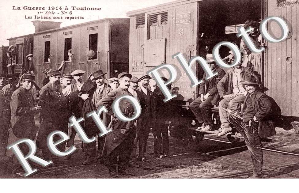 Guerre de 1914 - italiens rapatries