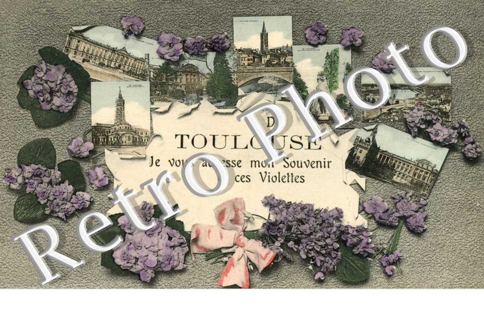 De Toulouse je vous envoie mon souvenir et ces violettes