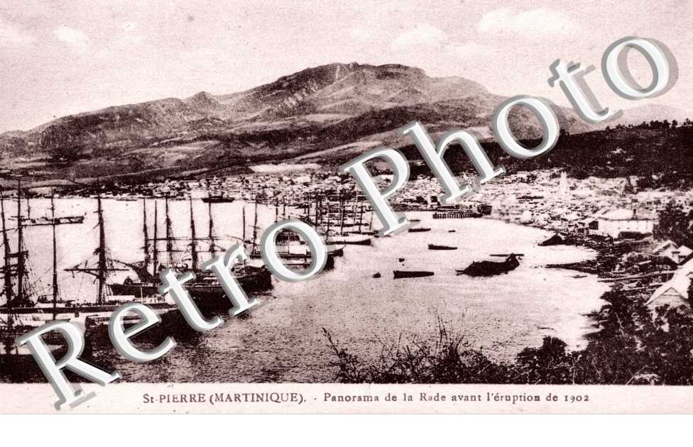Panorama de la Rade avant l&#039;eruption